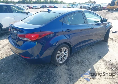 2015 Hyundai Elantra Se z USA, uszkodzony, nr VIN 5NPDH4AE4FH615528
